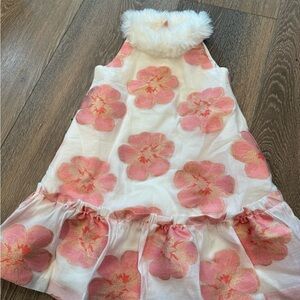 Janie and‎ Jack floral gold dress 4T ‘Cue the Coral’ winter I